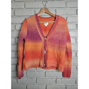 Maeve Anthropologie Women's Sweater Wool Alpaca Blend Size XS Orange Purple